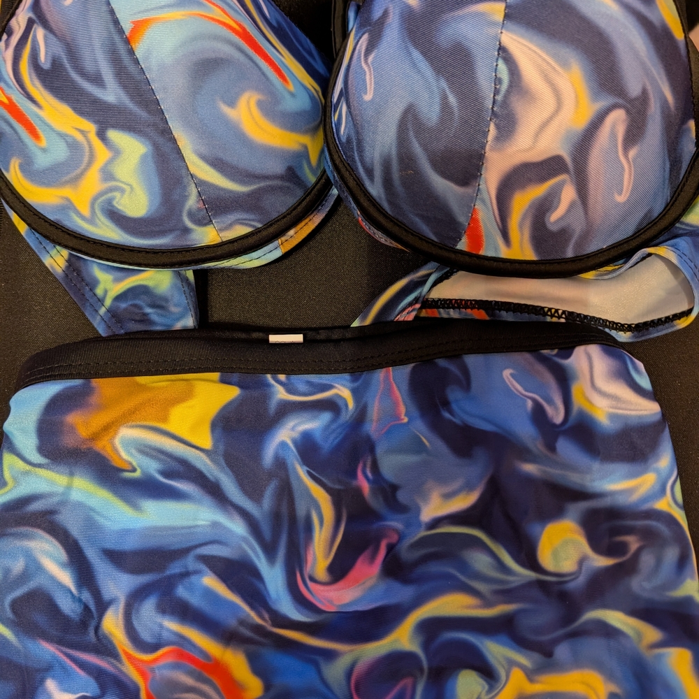 Colorful Swirl Bikini Set